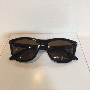New Tom Ford Andrew FT500 01H Shiny Black//Brown Polarized Sunglasses 54mm